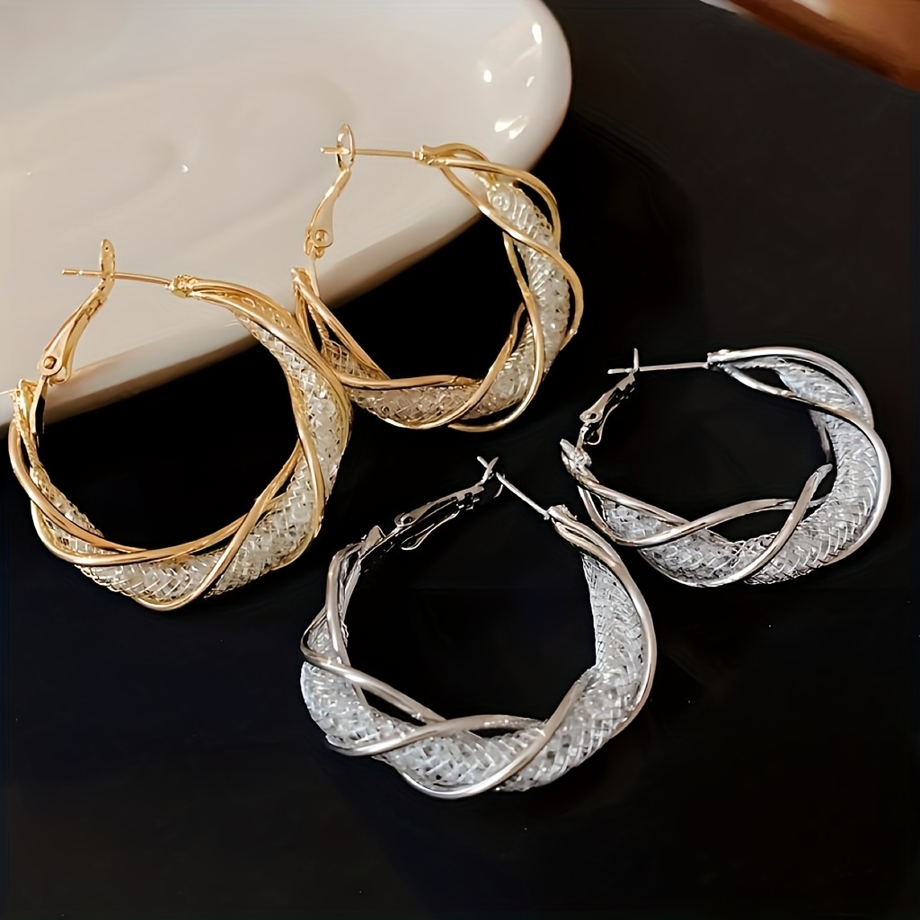 Elegant Luxury 925 Sterling Hoop Earrings, High-end Fashion , For Daily And Party , Copper
Elegant Luxury 925 Sterling Hoop Earrings, High-end Fashion , For Daily And Party , Copper