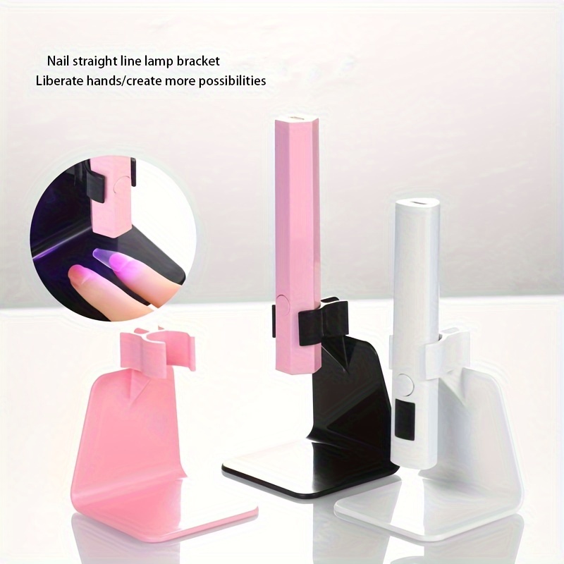 1pc Handheld Nail Art Lamp Stand - Multi-functional Manicure Tool With Uv Gel Curing Light Holder, Formaldehyde-free
1pc Handheld Nail Art Lamp Stand - Multi-functional Manicure Tool With Uv Gel Curing Light Holder, Formaldehyde-free