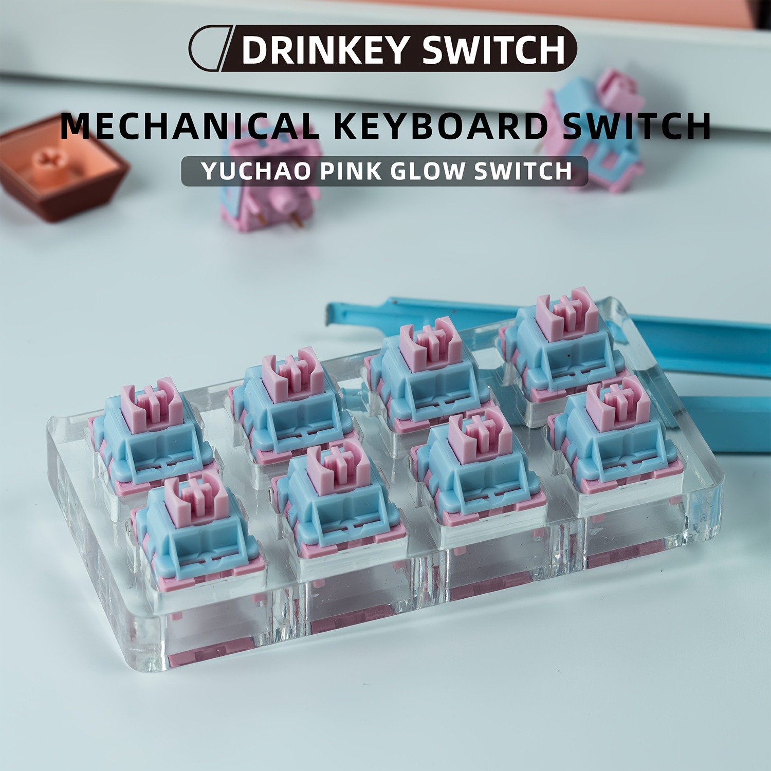 Yuchao Mechanical Keyboard Switch, 35gf Soft-tactile Trigger, Pcb Mount, Nickel Contact, Plug-in , On- Action, Uncharged , Plastic Construction, No Battery Required
Yuchao Mechanical Keyboard Switch, 35gf Soft-tactile Trigger, Pcb Mount, Nickel Contact, Plug-in , On- Action, Uncharged , Plastic Construction, No Battery Required