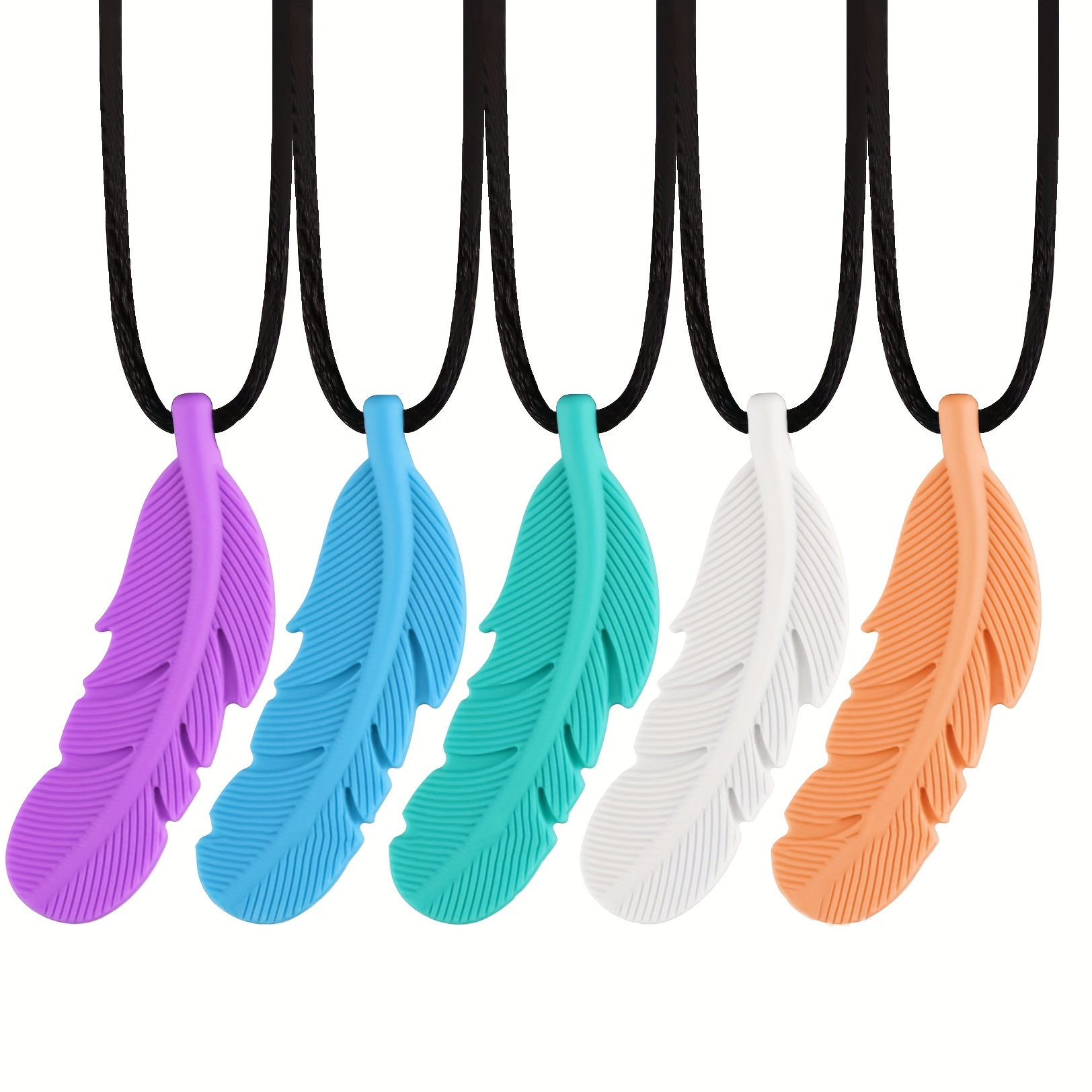 Elegant Silicone Feather Pendant Necklace For Women - Adjustable Cord, No Plating, Fashion Daily Wear Accessory For All Seasons
Elegant Silicone Feather Pendant Necklace For Women - Adjustable Cord, No Plating, Fashion Daily Wear Accessory For All Seasons