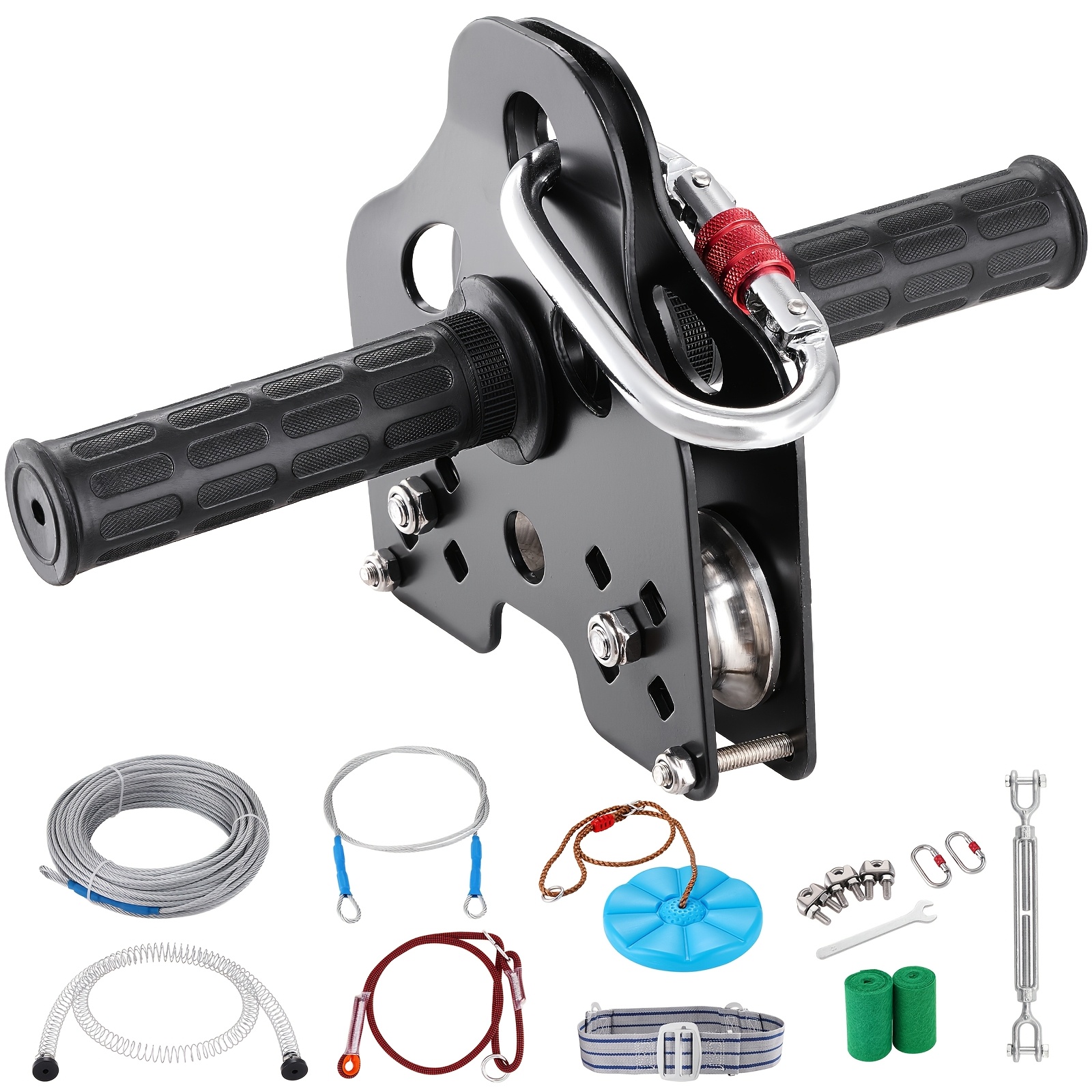 Vevor Kit For Adult, 80ft Zip Line Kits Up To 500 Lb, Backyard Outdoor Quick Setup , Playground Entertainment With Stainless Steel , Spring Brake, Safety Harness, Seat
Vevor Kit For Adult, 80ft Zip Line Kits Up To 500 Lb, Backyard Outdoor Quick Setup , Playground Entertainment With Stainless Steel , Spring Brake, Safety Harness, Seat