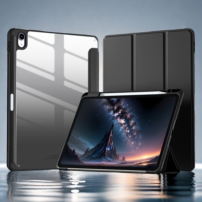 Compatible With New Ipad Air 11 Inch Case M2 2024, For Ipad Air 6th/5th/4th Generation Case 10.9 Inch With Pencil Holder 2024/2022/2020, Auto Wake/sleep, Slim Clear Back Shell, Black.
Compatible With New Ipad Air 11 Inch Case M2 2024, For Ipad Air 6th/5th/4th Generation Case 10.9 Inch With Pencil Holder 2024/2022/2020, Auto Wake/sleep, Slim Clear Back Shell, Black.
