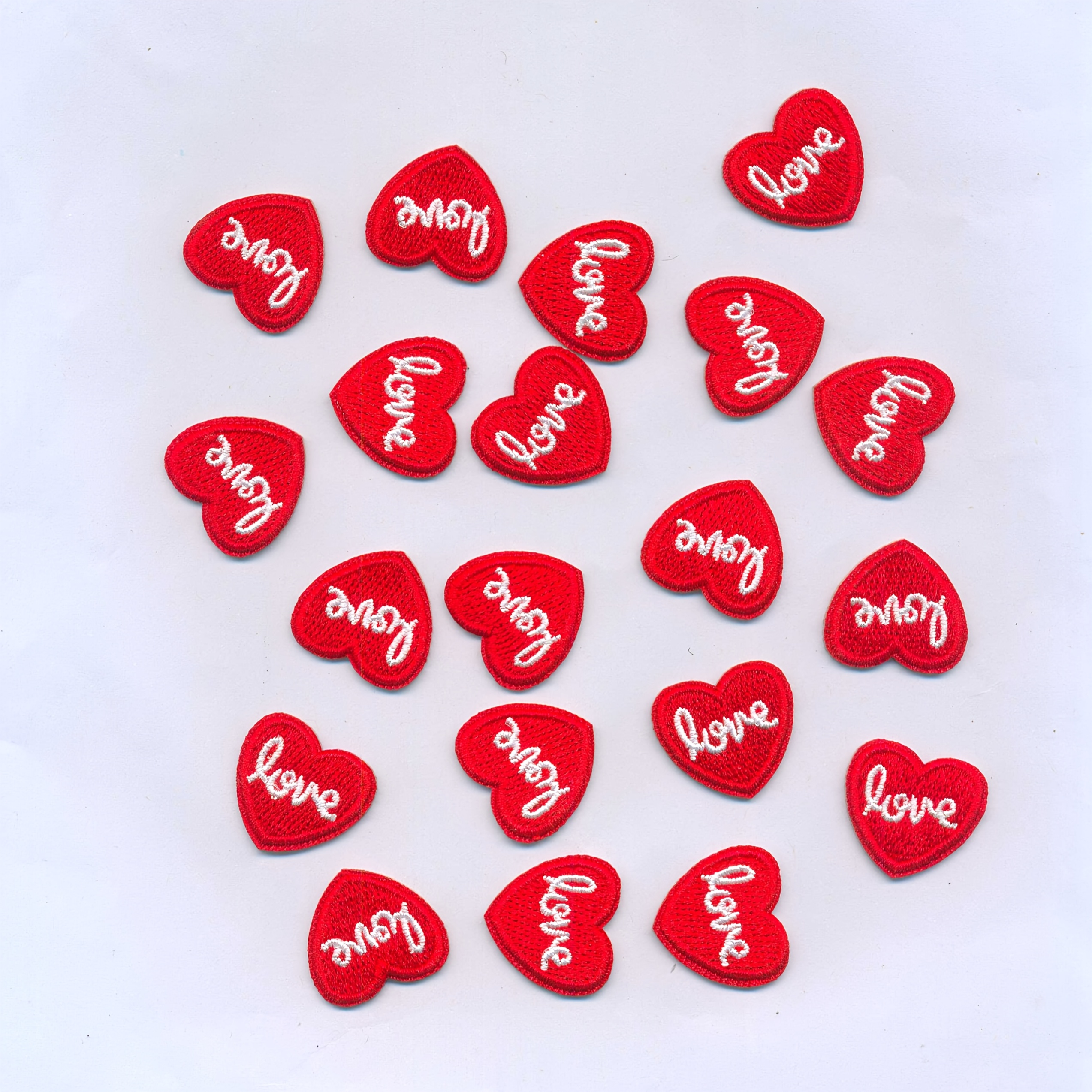 20pcs Love Embroidery Red Heart Diy Ironing/sewing Decoration, Suitable For Clothing, Bags, Shoes, Hats, Home Decoration, Valentine's Day Crafts
20pcs Love Embroidery Red Heart Diy Ironing/sewing Decoration, Suitable For Clothing, Bags, Shoes, Hats, Home Decoration, Valentine's Day Crafts
