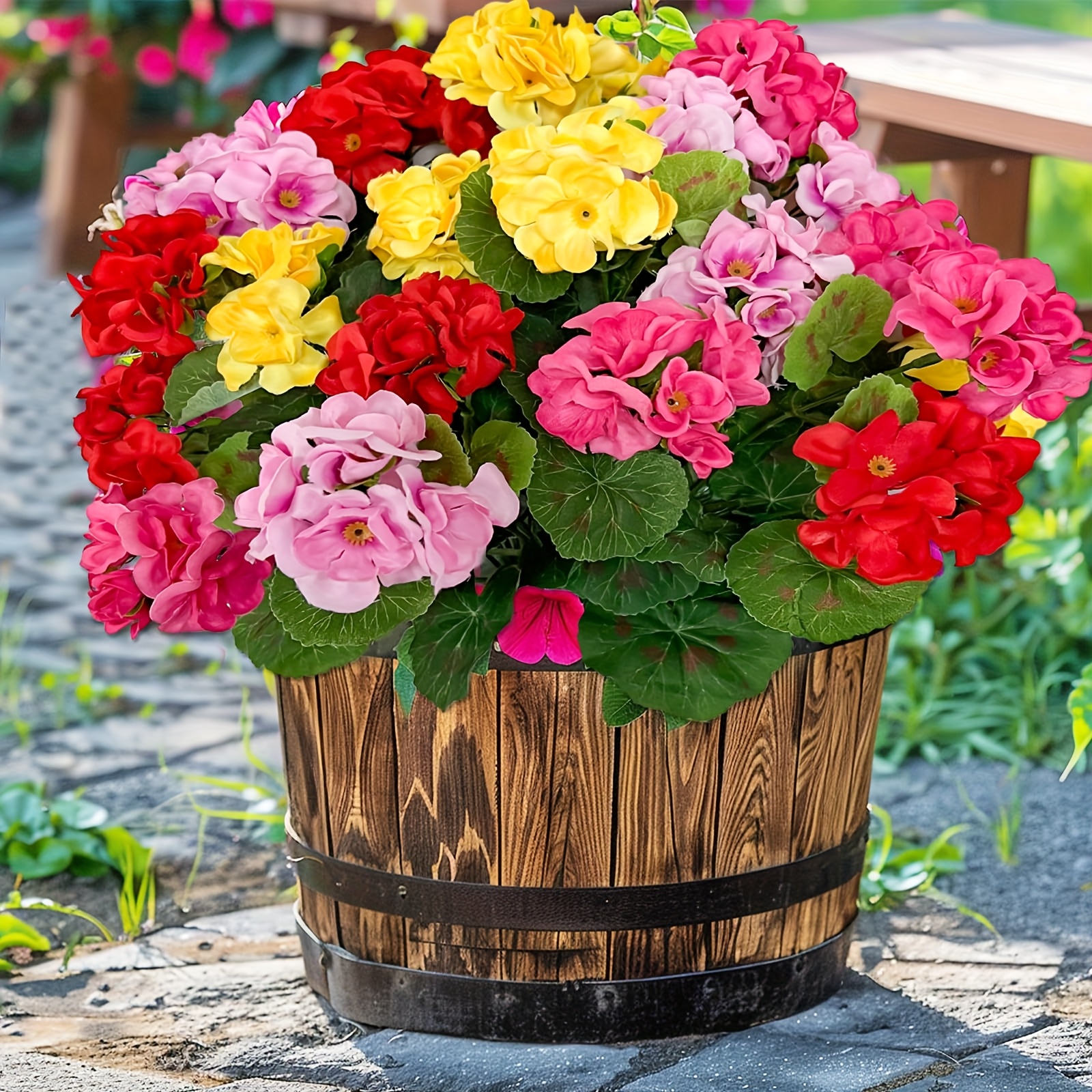 Zaphyron 4pcs Large Artificial Geraniums - Uv Resistant, Indoor & Outdoor Decor, Ideal For Home, Weddings, Kitchens & Gardens
Zaphyron 4pcs Large Artificial Geraniums - Uv Resistant, Indoor & Outdoor Decor, Ideal For Home, Weddings, Kitchens & Gardens