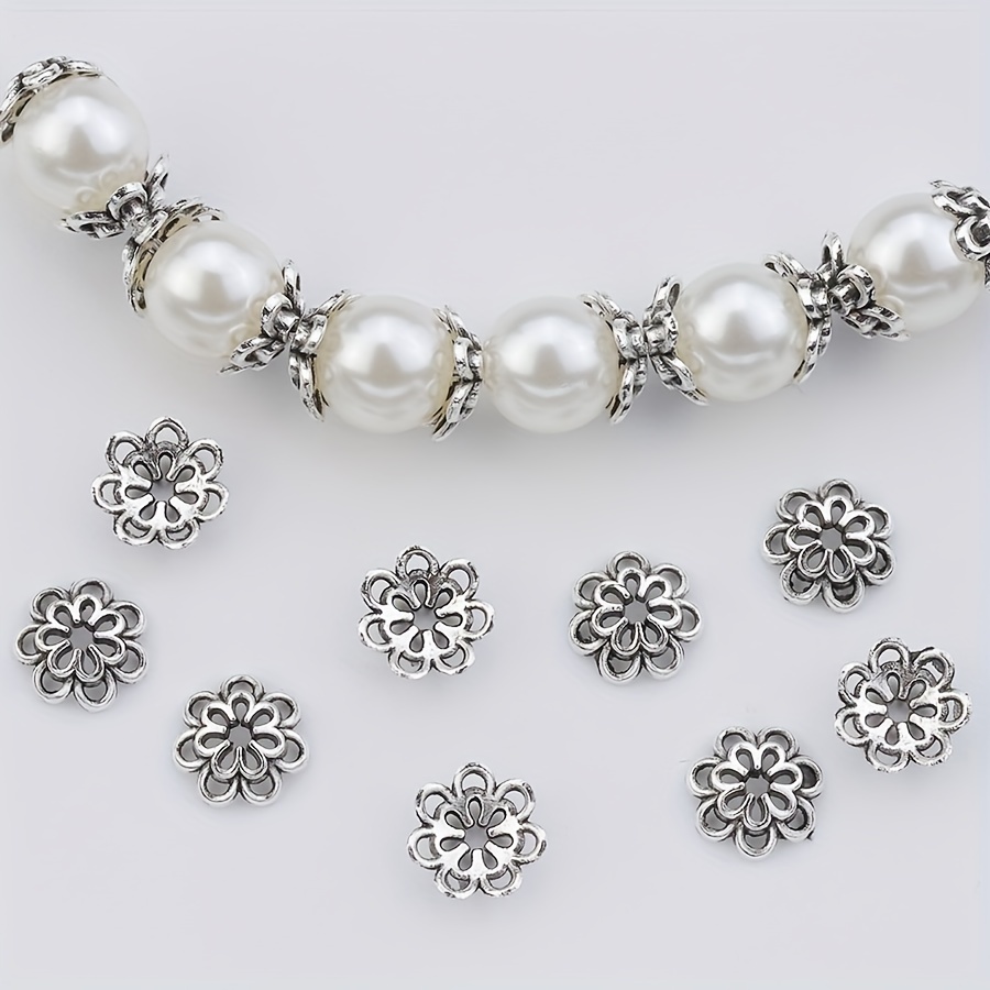 50pcs Double Layer Flower Bead Caps, Hollow Filigree Bead End Caps, Versatile Diy Jewelry Findings For Earrings, Pendants, Necklaces, Bracelets Crafts
50pcs Double Layer Flower Bead Caps, Hollow Filigree Bead End Caps, Versatile Diy Jewelry Findings For Earrings, Pendants, Necklaces, Bracelets Crafts