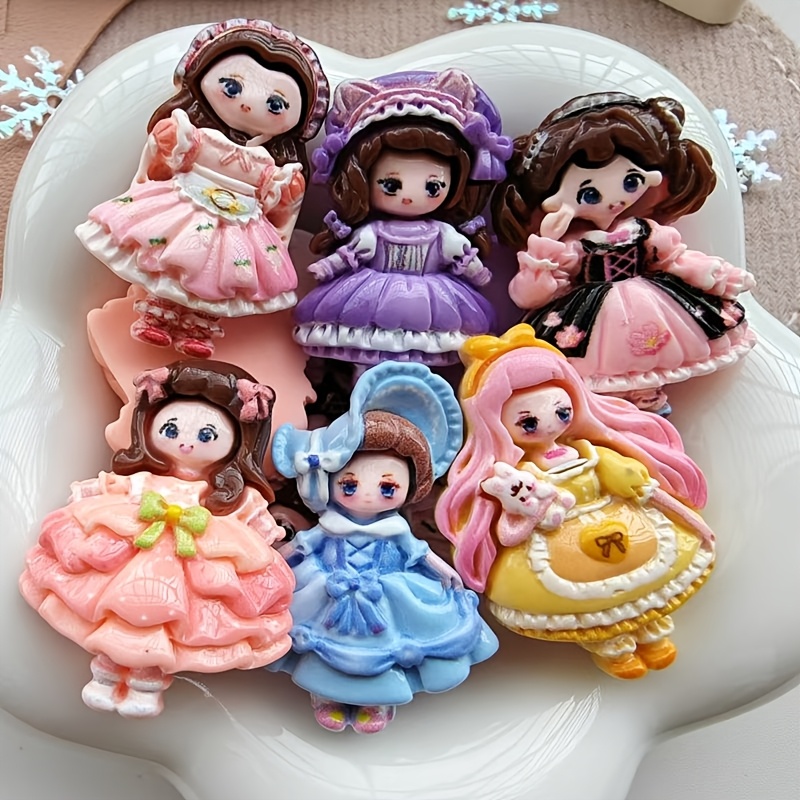 6-pack Mixed Color Resin Air Princess Hairpins, Diy Hair Accessories, Headstring Charms, Phone Case Decoration, Water Bottle Stickers, Refrigerator Magnets
6-pack Mixed Color Resin Air Princess Hairpins, Diy Hair Accessories, Headstring Charms, Phone Case Decoration, Water Bottle Stickers, Refrigerator Magnets
