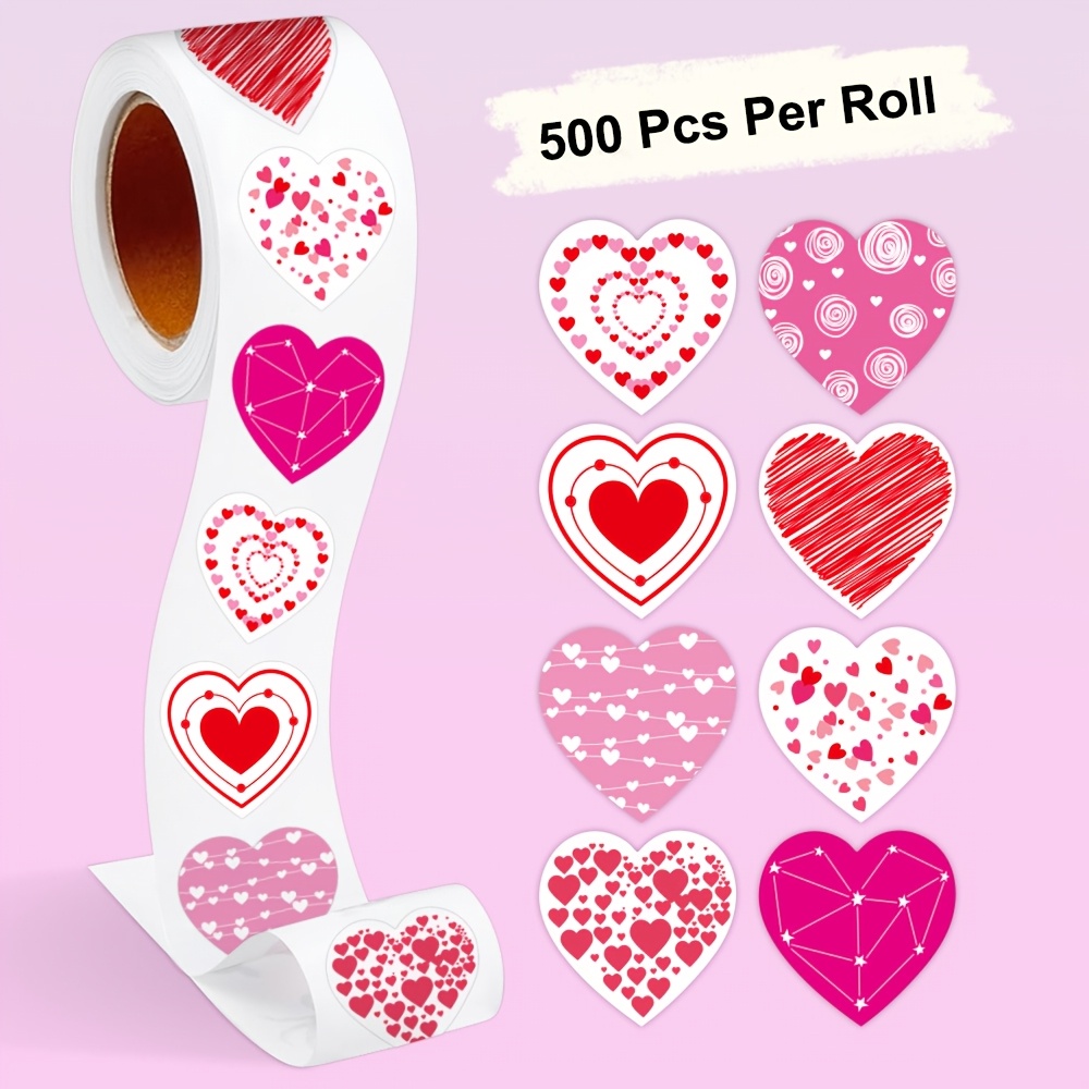 500 Stickers/roll Valentine's Day Love Stickers Holiday Decoration Gift Series Non-dry Adhesive Sticker Labels
500 Stickers/roll Valentine's Day Love Stickers Holiday Decoration Gift Series Non-dry Adhesive Sticker Labels