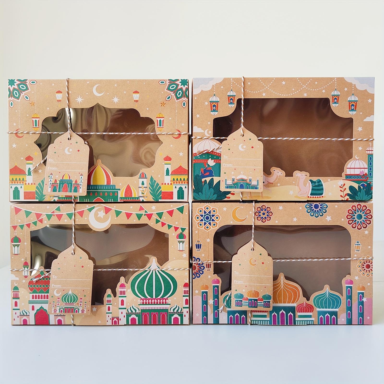 8pcs, Eid Gift Box, With Window Design, Very Suitable For Eid Celebration Gift Decoration, Eid Biscuits And Candies Gift Box
8pcs, Eid Gift Box, With Window Design, Very Suitable For Eid Celebration Gift Decoration, Eid Biscuits And Candies Gift Box