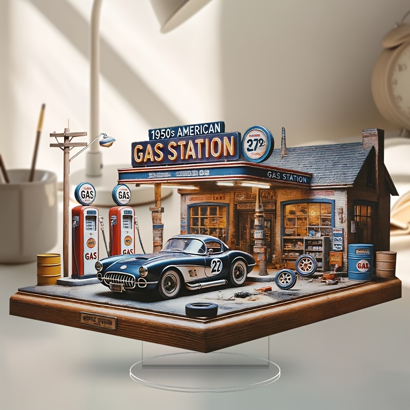 Vintage Station Acrylic Desk Ornament - Decor, Ideal Holiday Gift For , 2d Flat, Party Decor, Bedroom & Living Room
Vintage Station Acrylic Desk Ornament - Decor, Ideal Holiday Gift For , 2d Flat, Party Decor, Bedroom & Living Room