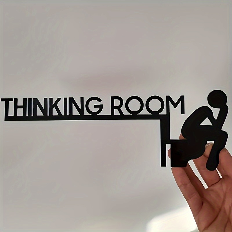 1pc Modern Thickened Wooden Toilet Door Plate - Room Wall Mounted , Home Decor Artwork, Interior Decoration Decorative Door Frame Pendant (stick-on), Toilet Door Plate
1pc Modern Thickened Wooden Toilet Door Plate - Room Wall Mounted , Home Decor Artwork, Interior Decoration Decorative Door Frame Pendant (stick-on), Toilet Door Plate