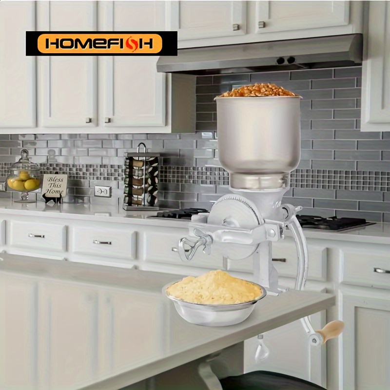 Homefish Hand Grain Grinder - Adjustable Thickness Home Use Manual For And Grains - & High-quality Materials
Homefish Hand Grain Grinder - Adjustable Thickness Home Use Manual For And Grains - & High-quality Materials