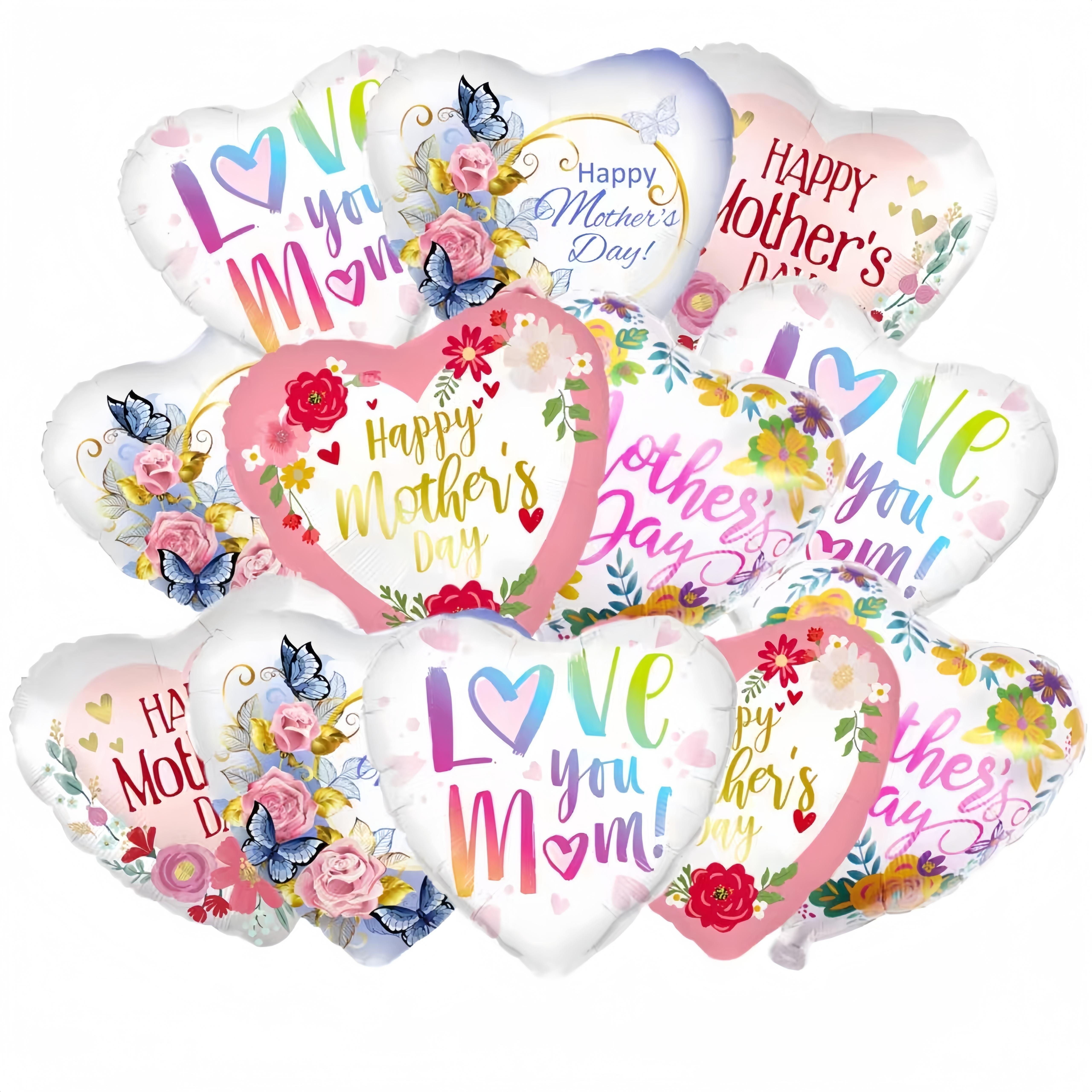10/20pcs Happy Mother's Day Balloons 17inch Love You Mom Balloons For Mother's Day Birthday Party Decorations (5 Styles)
10/20pcs Happy Mother's Day Balloons 17inch Love You Mom Balloons For Mother's Day Birthday Party Decorations (5 Styles)