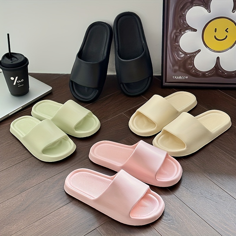 Minimalist Solid Color Eva Slides, Lightweight Soft Sole Flat Beach Slides, Non-slip Casual Home Slides
Minimalist Solid Color Eva Slides, Lightweight Soft Sole Flat Beach Slides, Non-slip Casual Home Slides