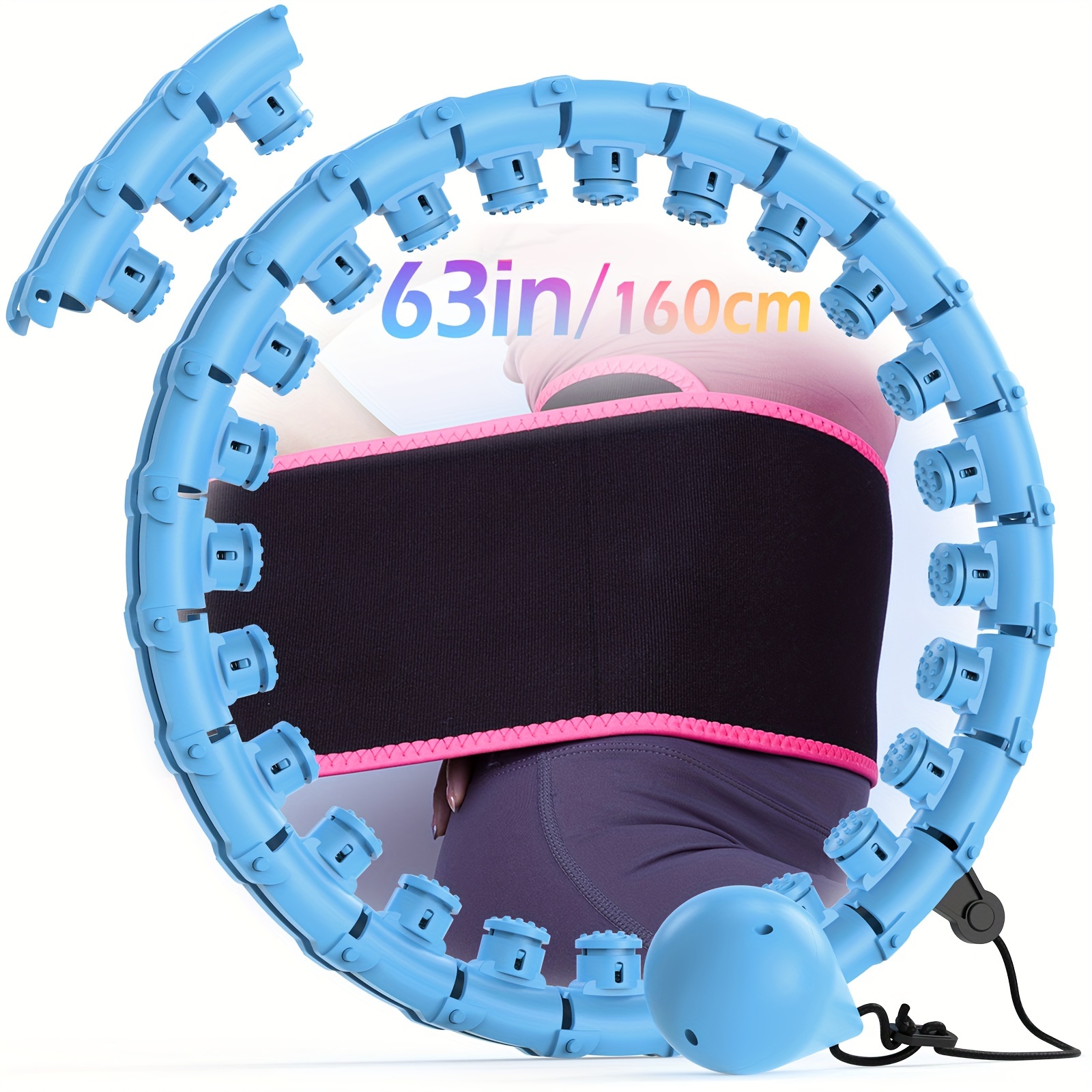 Jloibao Weighted Exercise For Adults Weight Loss, Infinity Hoop Size 63 Inch/160cm, 27 Detachable And Waist Trainer For Women
Jloibao Weighted Exercise For Adults Weight Loss, Infinity Hoop Size 63 Inch/160cm, 27 Detachable And Waist Trainer For Women