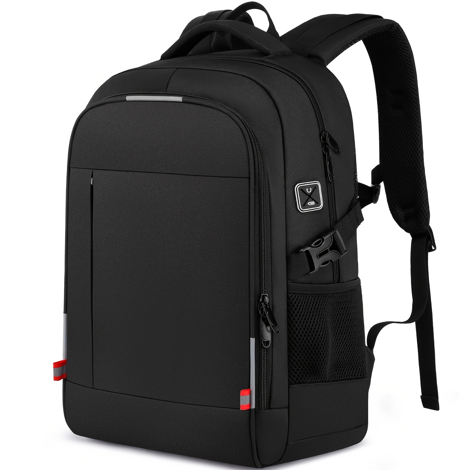Ezuola 15.6-inch Laptop Backpack, With Adjustable Straps, Reflective , Polyester , Zipper Closure, Wet , Sewing Thread Detail, Trolley Sleeve, For Travel & Mountaineering, Unisex
Ezuola 15.6-inch Laptop Backpack, With Adjustable Straps, Reflective , Polyester , Zipper Closure, Wet , Sewing Thread Detail, Trolley Sleeve, For Travel & Mountaineering, Unisex