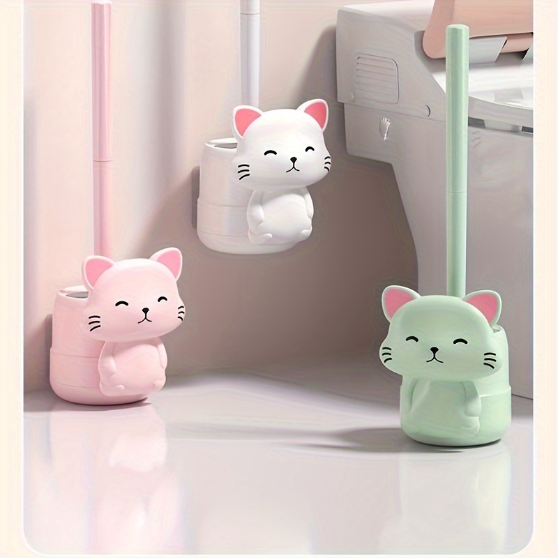 1pc Wall-mounted Toilet Brush Set, Home Use No-corner Toilet Brush, With Base Toilet Seat Cleaning
1pc Wall-mounted Toilet Brush Set, Home Use No-corner Toilet Brush, With Base Toilet Seat Cleaning