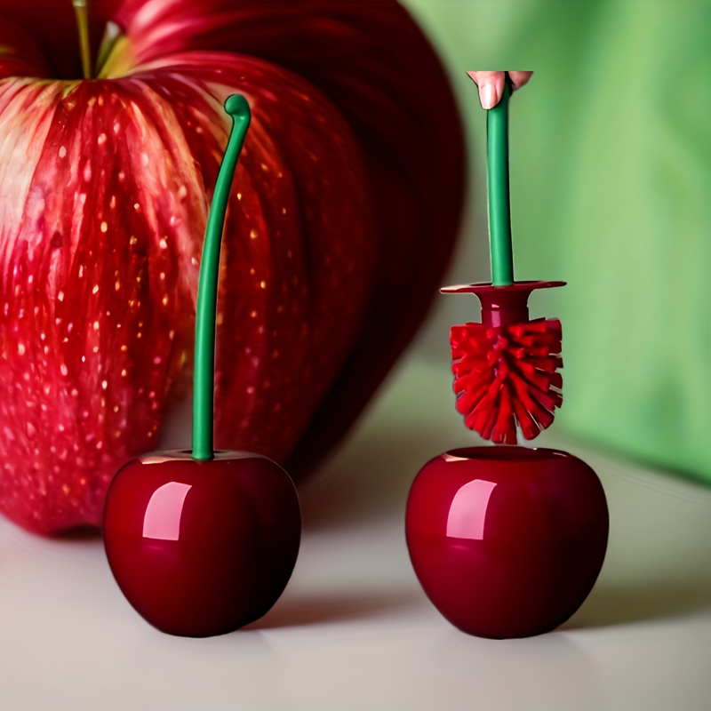 1pc Space-saving Cherry-shaped Toilet Brush And Holder Set, Plastic Bathroom Cleaning Tool, No Battery Required
1pc Space-saving Cherry-shaped Toilet Brush And Holder Set, Plastic Bathroom Cleaning Tool, No Battery Required
