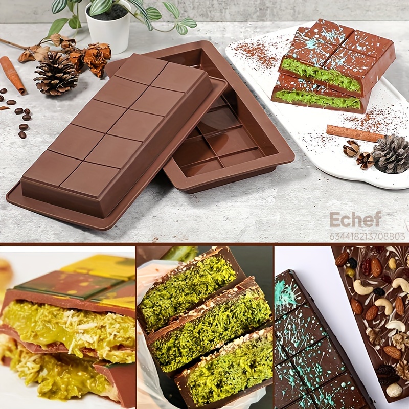 Dubai Chocolate Bar Molds 2pcs/3pcs With Scraper - Large & Silicone For , Candy, And Milk Chocolate Bars
Dubai Chocolate Bar Molds 2pcs/3pcs With Scraper - Large & Silicone For , Candy, And Milk Chocolate Bars