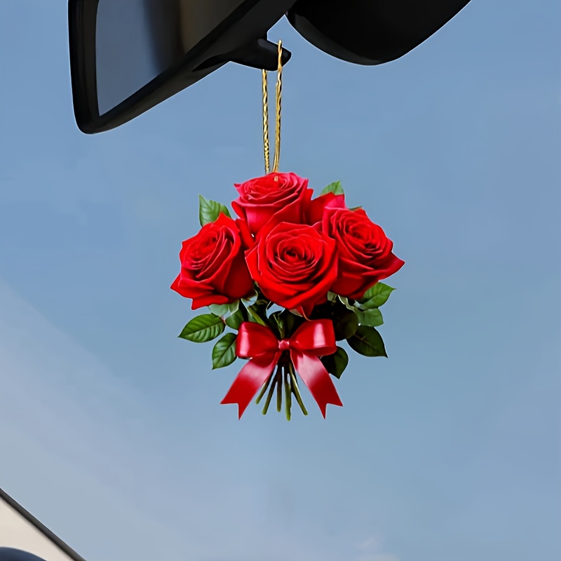 1pc Acrylic 2d Rose Pendant, Romantic For Car Dashboard, New Year Valentine's Day , Home Decor, Keychain Backpack Charm, Couple's Gift
1pc Acrylic 2d Rose Pendant, Romantic For Car Dashboard, New Year Valentine's Day , Home Decor, Keychain Backpack Charm, Couple's Gift