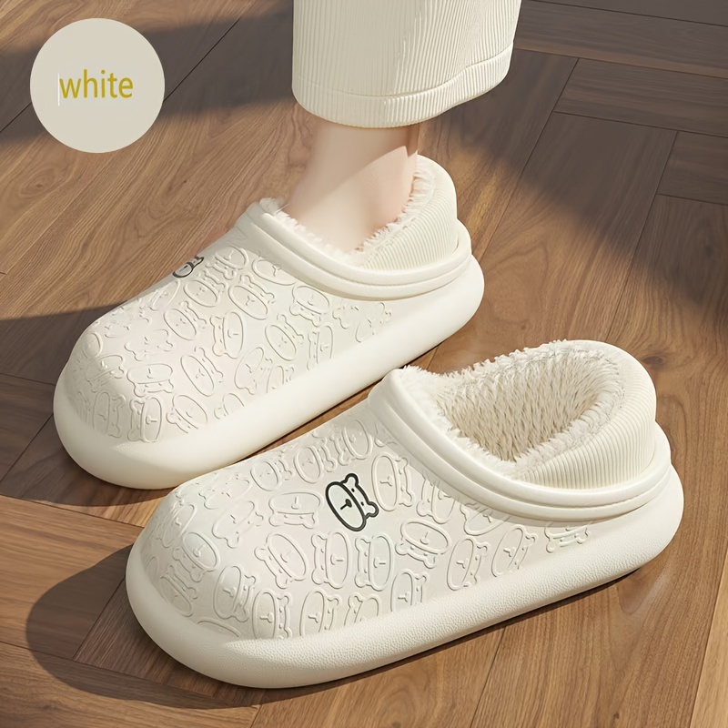 Ladies And Men's Couple's Comfortable Cartoon Bear Plush Lined Slippers - Waterproof Fashion Indoor Home Shoes With Bottom, Suitable For Indoor And Outdoor Snow Walking Waterproof Slippers
Ladies And Men's Couple's Comfortable Cartoon Bear Plush Lined Slippers - Waterproof Fashion Indoor Home Shoes With Bottom, Suitable For Indoor And Outdoor Snow Walking Waterproof Slippers