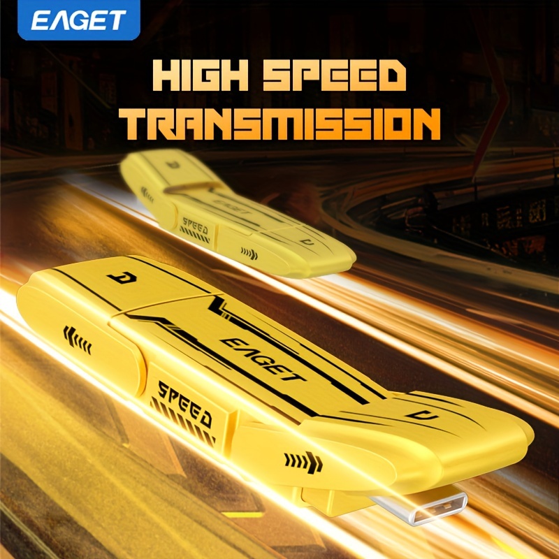 Eaget Usb-c Ssd Flash Drive 128gb/256gb - Dual Interface With Usb 3.2 Gen2, Up To 560mb/s Transfer , Yellow Solid State For Iphone 15, Ps4, Ps5, For , Windows, Mac
Eaget Usb-c Ssd Flash Drive 128gb/256gb - Dual Interface With Usb 3.2 Gen2, Up To 560mb/s Transfer , Yellow Solid State For Iphone 15, Ps4, Ps5, For , Windows, Mac