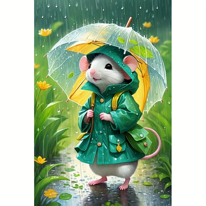 1pc Mouse Pattern Diamond Art Painting Kit, Diy 5d Special Shaped Crystal Diamond Partial Diamond Art Painting Mosaic Making Craft, Suitable For Home Wall Decoration Art, Frameless
1pc Mouse Pattern Diamond Art Painting Kit, Diy 5d Special Shaped Crystal Diamond Partial Diamond Art Painting Mosaic Making Craft, Suitable For Home Wall Decoration Art, Frameless