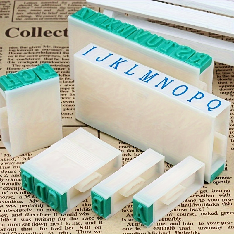 26-piece Rectangular Alphabet Stamp Set For Crafts And Printing, English Letter A-z Combination, Plastic Diy Stamps Kit
26-piece Rectangular Alphabet Stamp Set For Crafts And Printing, English Letter A-z Combination, Plastic Diy Stamps Kit