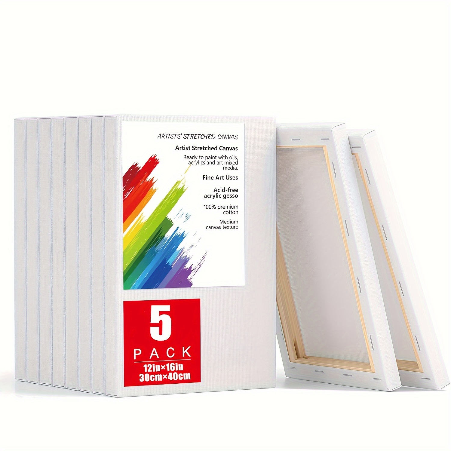 5pcs Stretched For Painting - 12x16 , 100% , Blank For And Oil Paints, , For Artists/ Use, Suitable
5pcs Stretched For Painting - 12x16 , 100% , Blank For And Oil Paints, , For Artists/ Use, Suitable