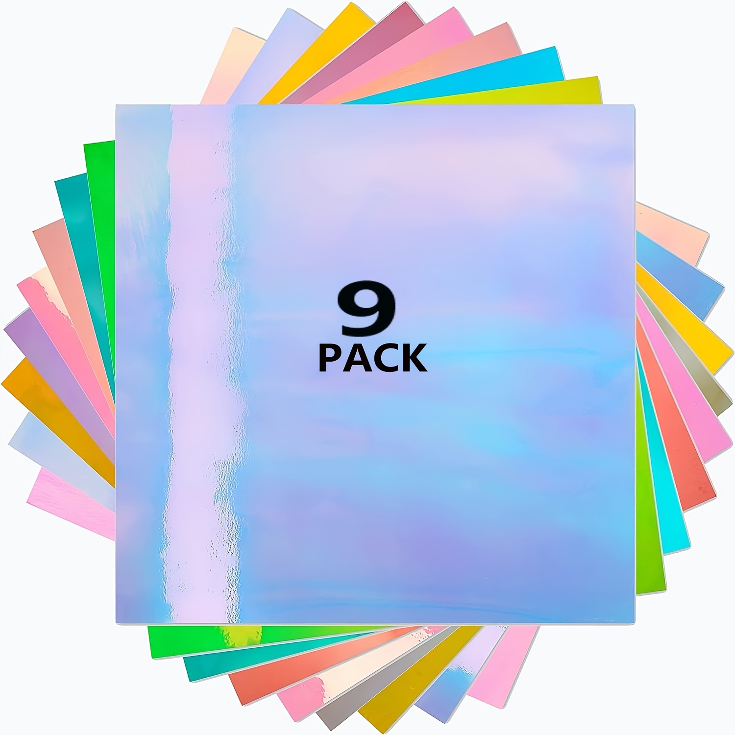12" X 12" Holographic Vinyl Permanent, 9 Sheets/ Pack, Holographic Opal Craft Adhesive Vinyl Sheets For Cutting Machine For Crafts, Decal
12" X 12" Holographic Vinyl Permanent, 9 Sheets/ Pack, Holographic Opal Craft Adhesive Vinyl Sheets For Cutting Machine For Crafts, Decal