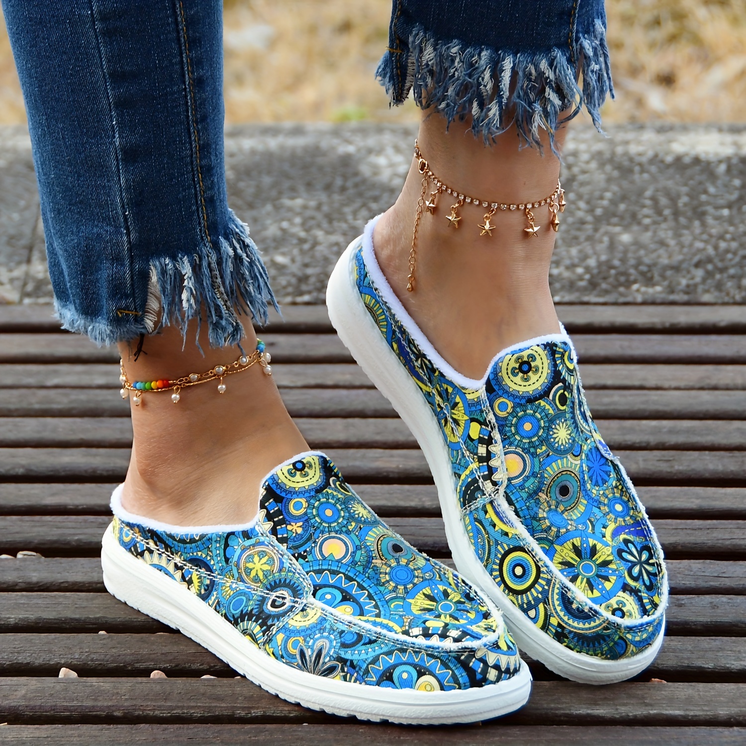 Women's Printed Canvas Shoes, Casual Slip On Outdoor Shoes, Lightweight & Comfortable Shoes
Women's Printed Canvas Shoes, Casual Slip On Outdoor Shoes, Lightweight & Comfortable Shoes