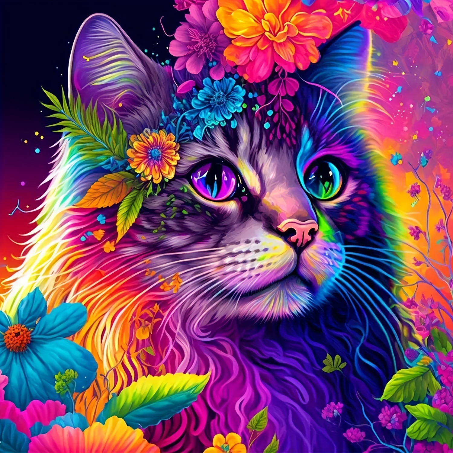 Cat Diamond Painting Kit, 20x20cm/7.9x7.9inch, Diamond Art , , Diy For Bedroom , Theme
Cat Diamond Painting Kit, 20x20cm/7.9x7.9inch, Diamond Art , , Diy For Bedroom , Theme