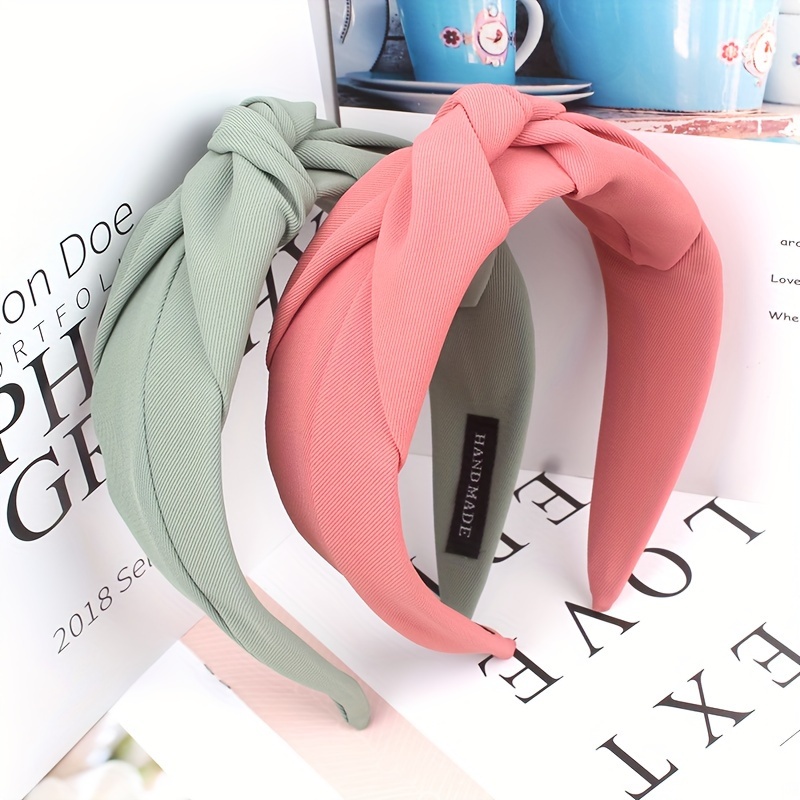 Vintage Wide Headband For Women - Soft Fabric , Light Green & Pinkish-peach, Makeup, Gym, Or
Vintage Wide Headband For Women - Soft Fabric , Light Green & Pinkish-peach, Makeup, Gym, Or