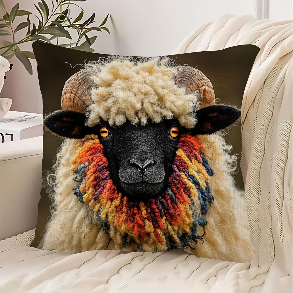 1pc Contemporary Knit Fabric Throw Pillow Cover, 18x18 Inch, , Super Soft Short Plush Decorative Case, Polyester, With Zipper Closure, Hand Wash, For Room Types - Qwch6381
1pc Contemporary Knit Fabric Throw Pillow Cover, 18x18 Inch, , Super Soft Short Plush Decorative Case, Polyester, With Zipper Closure, Hand Wash, For Room Types - Qwch6381