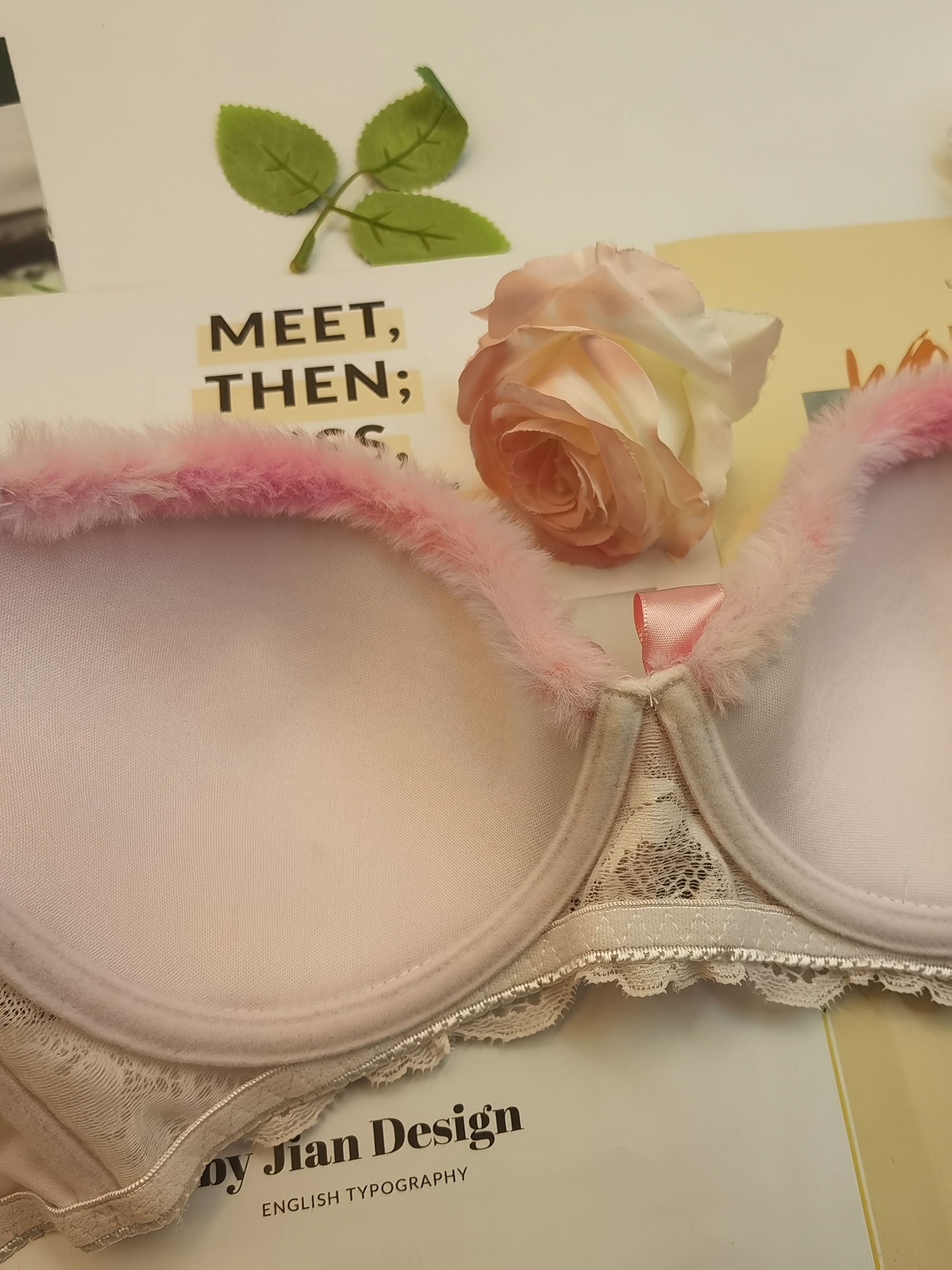 0ce76bd5 a29b 4a98 ac4b b9ab4d313fab Two Sets of Sexy Embroidered Push-Up Bras for Women - Pinkish-Red, Non-Removable Padding, Medium Support, Wire-Free Alternative, Bow Detail, Perfect for Adult Casual Attire, Comfortable Underwire Support, Casual Bras | Embroidered Push-Up Bras | Fluffy Material