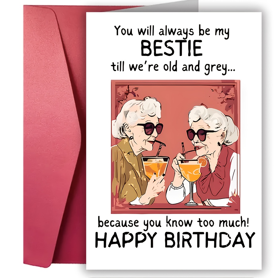 Carte d'anniversaire pour mon meilleur ami - Carte d'anniversaire pour un ami proche - Fournitures d'art uniques, 1 pièce
Carte d'anniversaire pour mon meilleur ami - Carte d'anniversaire pour un ami proche - Fournitures d'art uniques, 1 pièce