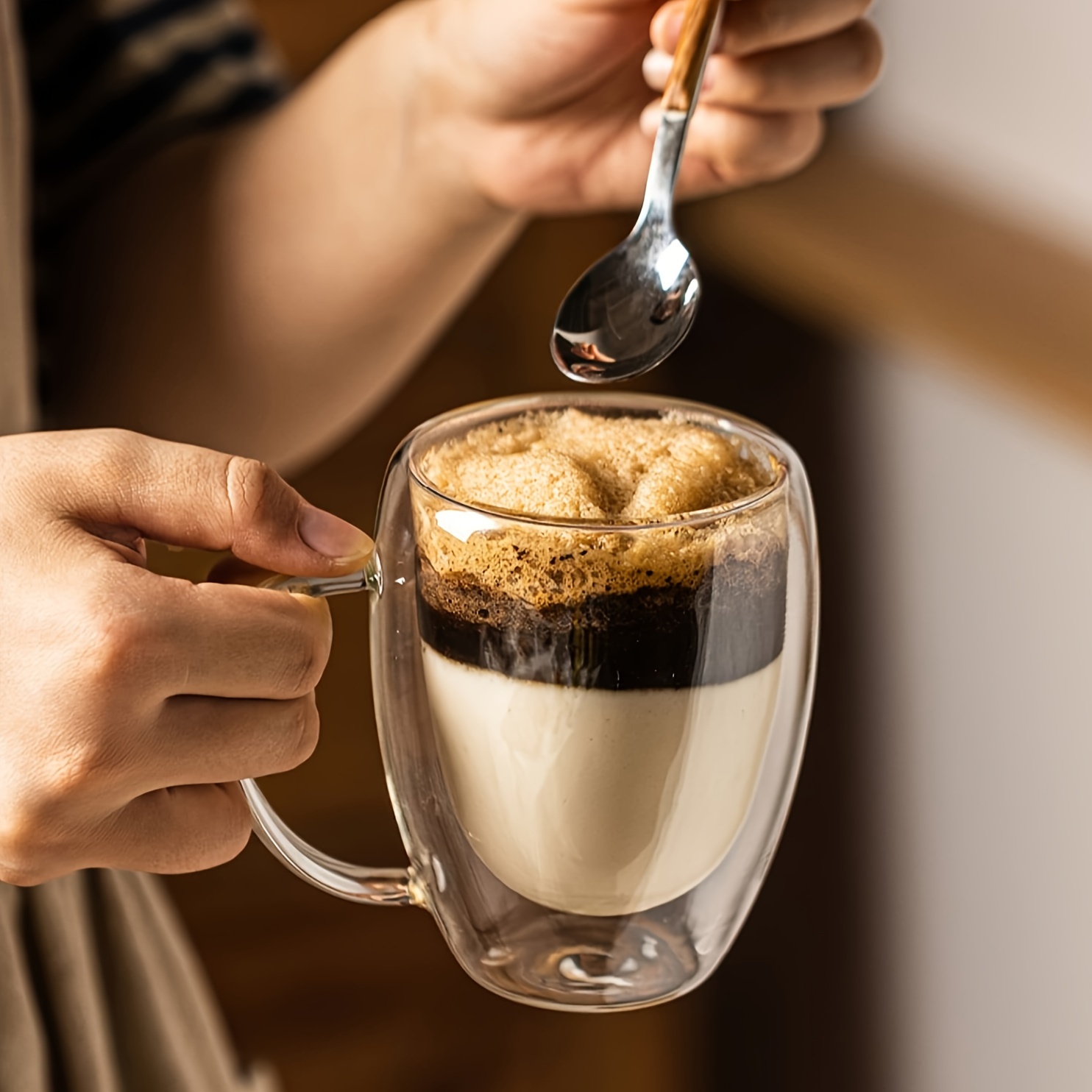 Double Wall Insulated Borosilicate Glass Coffee Mug - 12 Oz/350 Ml Clear Cup For Espresso, Cappuccino, Latte, Americano, Tea, And Beverages - Dishwasher, Microwave, Oven Safe
Double Wall Insulated Borosilicate Glass Coffee Mug - 12 Oz/350 Ml Clear Cup For Espresso, Cappuccino, Latte, Americano, Tea, And Beverages - Dishwasher, Microwave, Oven Safe