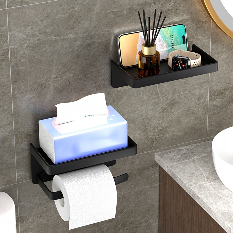 1pc Toilet Paper Holder, Bathroom Mobile Phone Storage Rack, Wall Mounted Tissue Rack, Bathroom Tissue Shelf, Bathroom Accessories, Bathroom Storage And Organization
1pc Toilet Paper Holder, Bathroom Mobile Phone Storage Rack, Wall Mounted Tissue Rack, Bathroom Tissue Shelf, Bathroom Accessories, Bathroom Storage And Organization