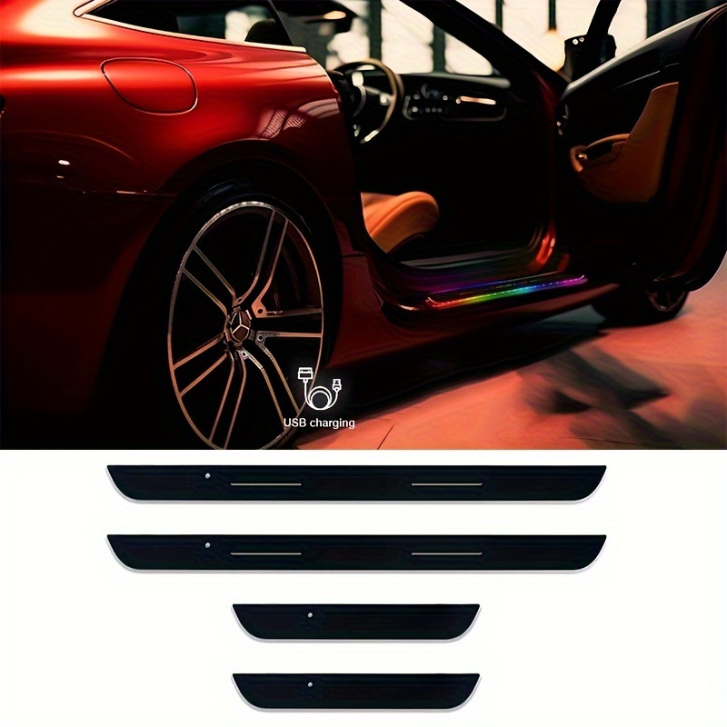 4pcs Car Door Plate Led Lights Strip Kit, Wiring- Car Door Light Welcome Lights, 7 Lighting Colors, Auto-sensing For Cars For All Car Models
4pcs Car Door Plate Led Lights Strip Kit, Wiring- Car Door Light Welcome Lights, 7 Lighting Colors, Auto-sensing For Cars For All Car Models