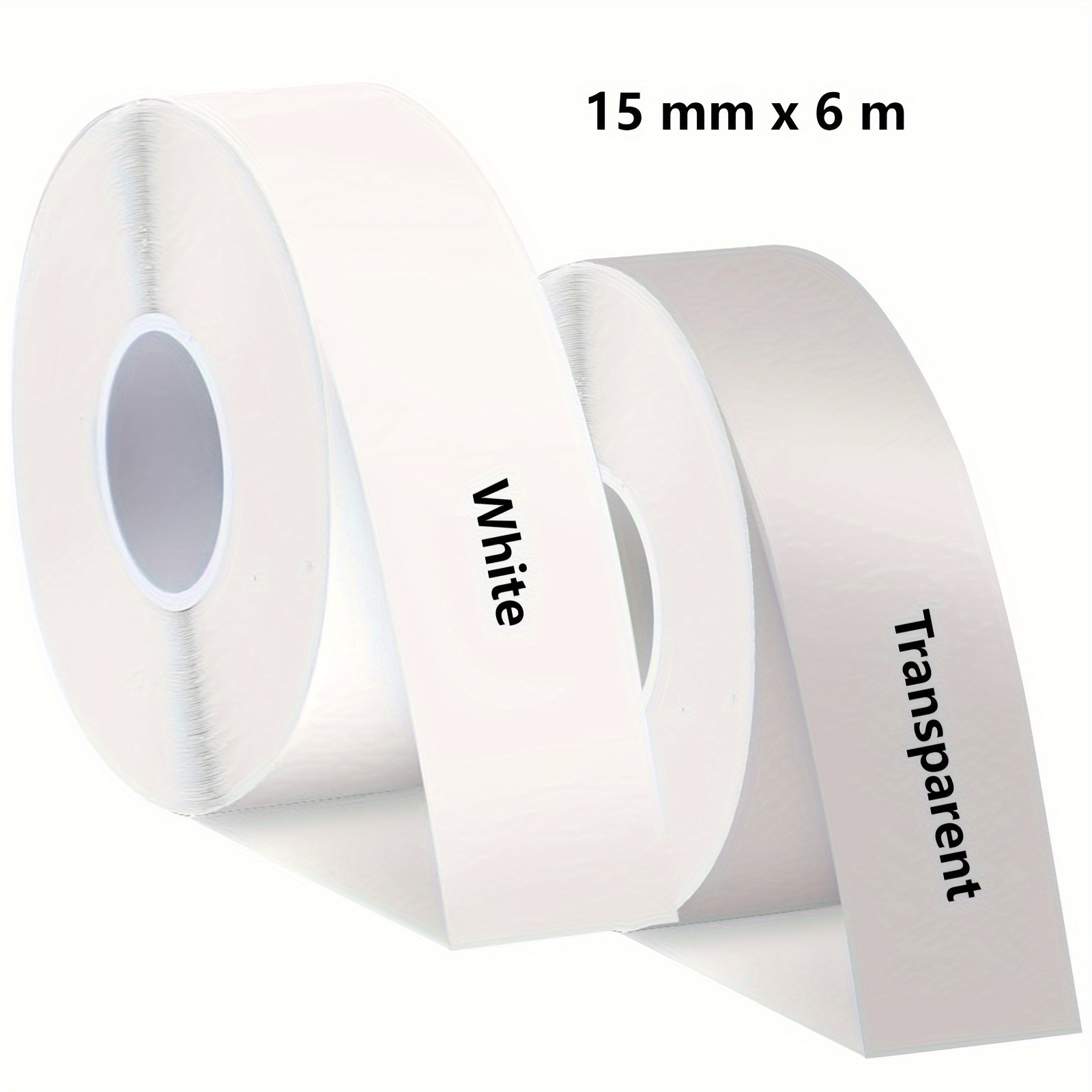 Continuous Roll Label Paper: Heat Sealable, Waterproof, Self-adhesive, Compatible With Label Makers, Reusable, White (15 Mm X 6 M)
Continuous Roll Label Paper: Heat Sealable, Waterproof, Self-adhesive, Compatible With Label Makers, Reusable, White (15 Mm X 6 M)