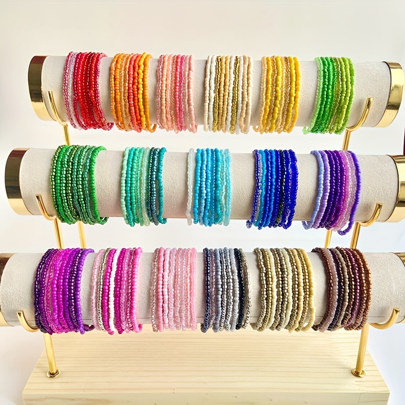 Boho-chic 30-piece Colorful Beaded Stretch Bracelet Set - Perfect For Summer Vacations & Parties
Boho-chic 30-piece Colorful Beaded Stretch Bracelet Set - Perfect For Summer Vacations & Parties