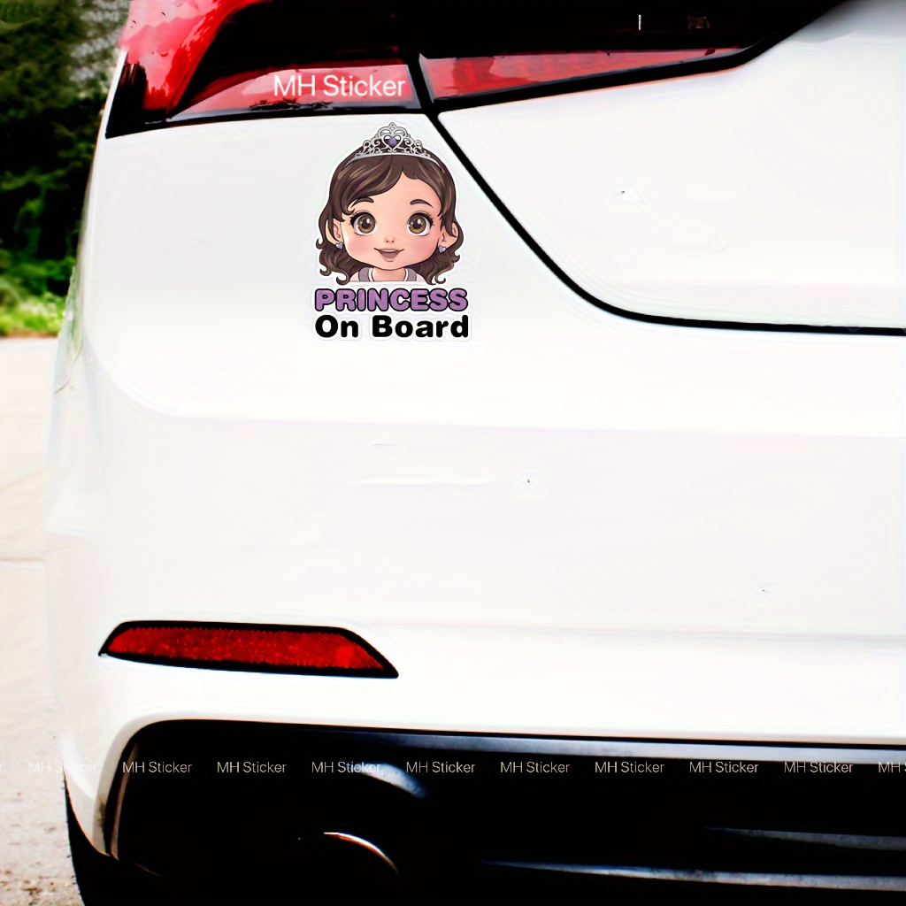 1pc Princess On Board Car Sticker - Cartoon Design, Vinyl Material, Durable Adhesive, Suitable For Car Windows And Surfaces
1pc Princess On Board Car Sticker - Cartoon Design, Vinyl Material, Durable Adhesive, Suitable For Car Windows And Surfaces