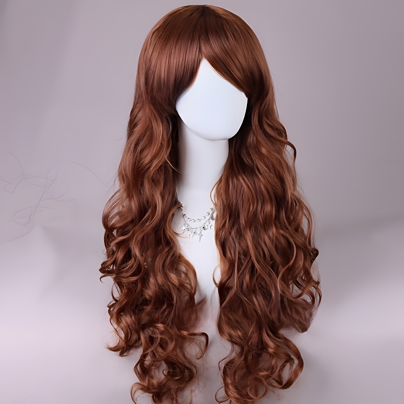 Elegant 32-inch Long Curly Wave Synthetic Wig - Heat Resistant, Ideal For And Cosplay, Heat Resistant Wigs, Synthetic, Wave
Elegant 32-inch Long Curly Wave Synthetic Wig - Heat Resistant, Ideal For And Cosplay, Heat Resistant Wigs, Synthetic, Wave