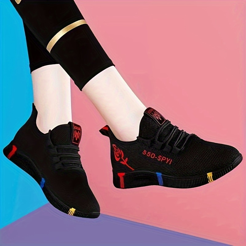 Women's Breathable Knit Sneakers, Casual Lace Up Outdoor Shoes, Comfortable Low Top Sport Shoes
Women's Breathable Knit Sneakers, Casual Lace Up Outdoor Shoes, Comfortable Low Top Sport Shoes