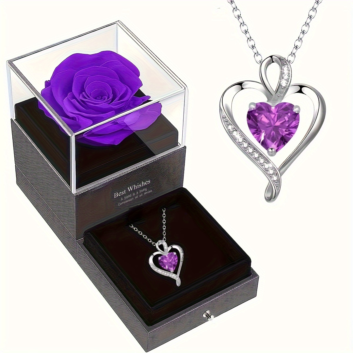 1 Set Anish -shaped Copper Necklace Synthetic Zirconia And Purple Box - For 's Day, Day, Birthdays, Christmas,
1 Set Anish -shaped Copper Necklace Synthetic Zirconia And Purple Box - For 's Day, Day, Birthdays, Christmas,