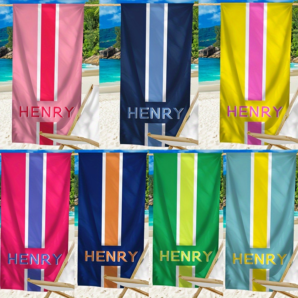 Custom Microfiber Beach Towel - Quick-dry, , Lightweight With Modern Striped Design - Swimming & Summer Fun
Custom Microfiber Beach Towel - Quick-dry, , Lightweight With Modern Striped Design - Swimming & Summer Fun