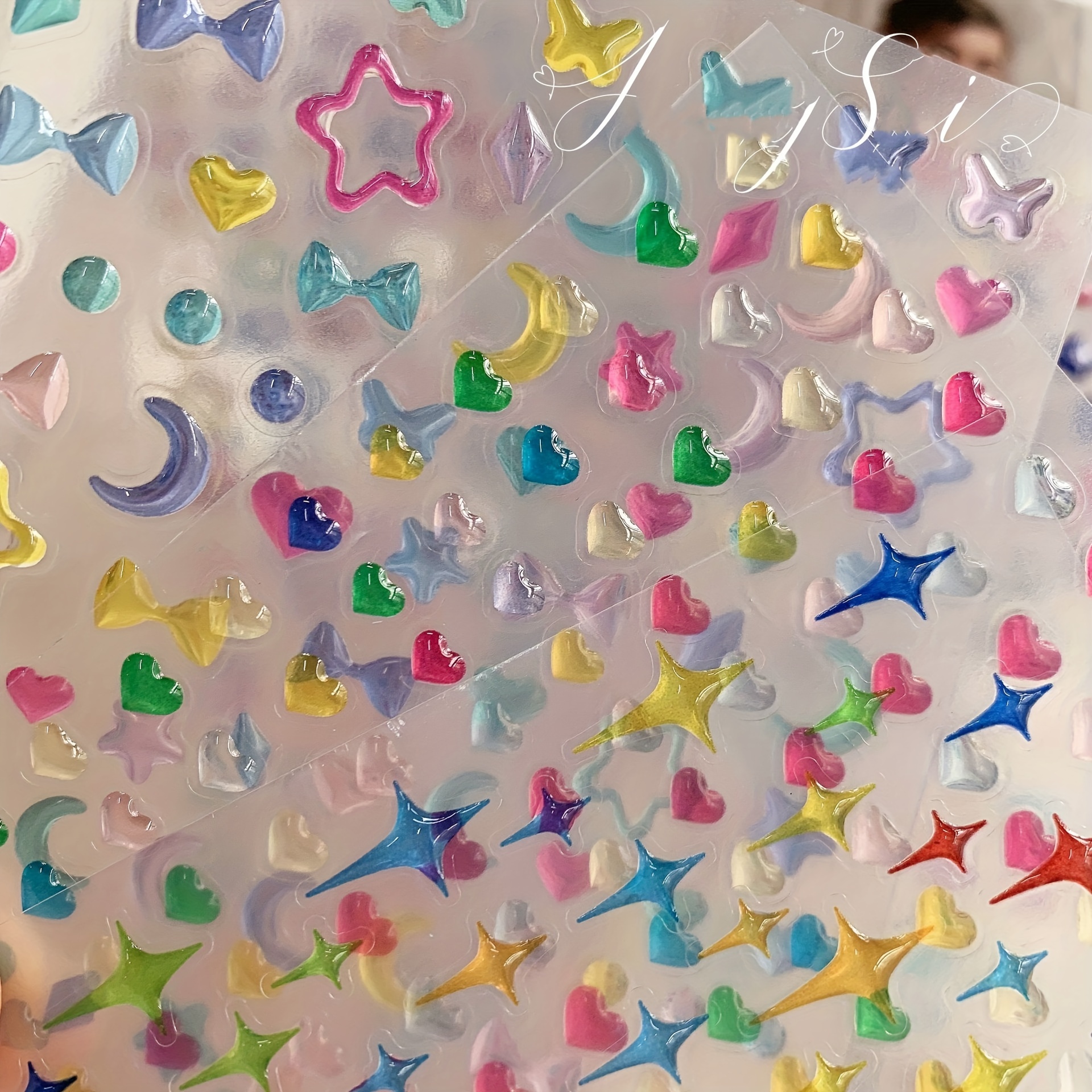 1pc Creative Three-dimensional Relief Star Heart Clear Jelly Face Sticker Nail Accessories Music Festival Face Decoration Stick Cute Heart-shaped Nail Decoration
1pc Creative Three-dimensional Relief Star Heart Clear Jelly Face Sticker Nail Accessories Music Festival Face Decoration Stick Cute Heart-shaped Nail Decoration