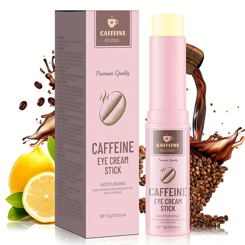 3g Caffeine Eye Cream Stick With Retinol, Lemon & Coconut Extracts, Fast-absorbing Moisturizing & Revitalizing Under Eye Care, Smooth Fine Lines For Youthful Skin Appearance
3g Caffeine Eye Cream Stick With Retinol, Lemon & Coconut Extracts, Fast-absorbing Moisturizing & Revitalizing Under Eye Care, Smooth Fine Lines For Youthful Skin Appearance