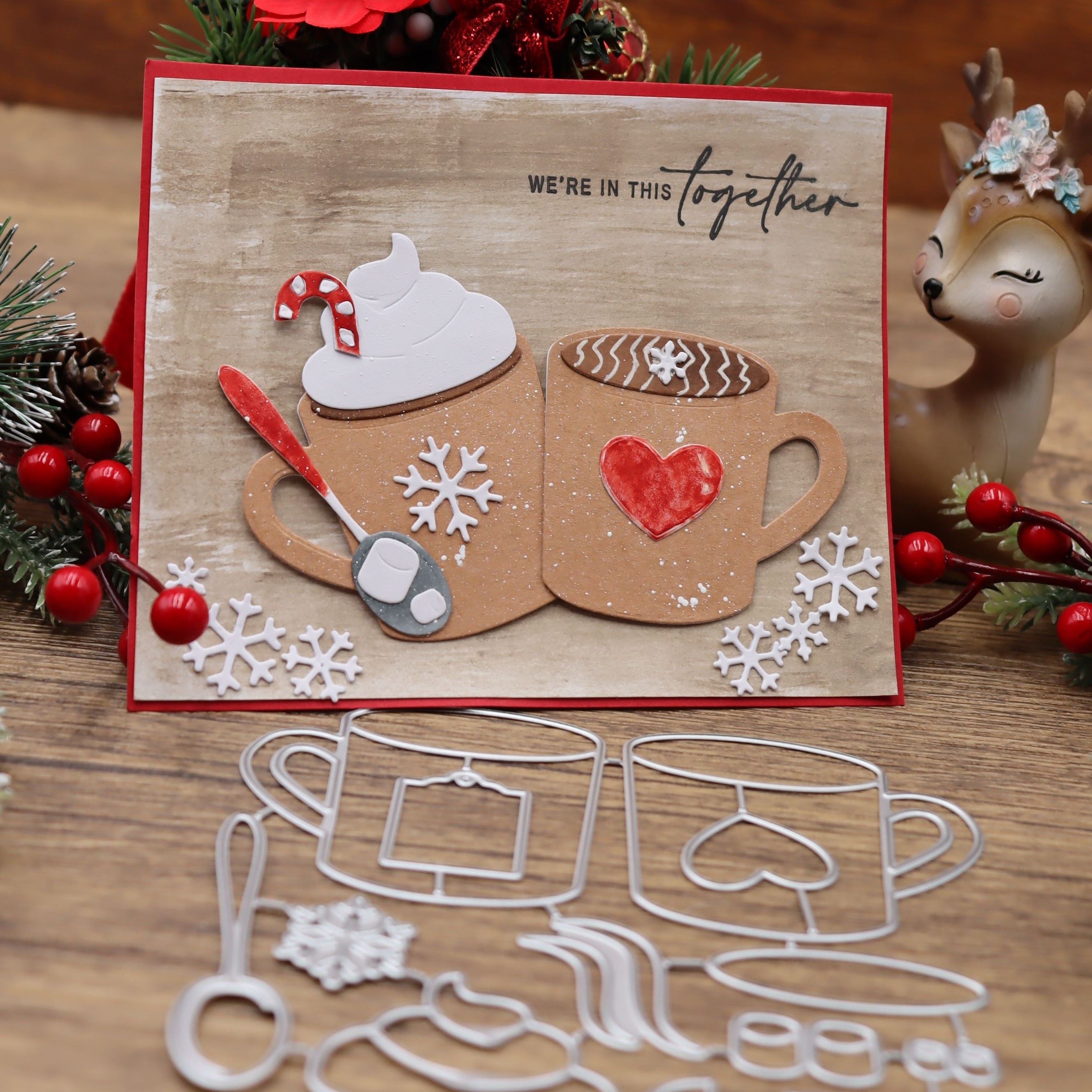 1pc Metal Cutting Dies For Coffee Cup Greeting Card Background, Birthday Cake Greeting Card Decoration, Diy Scrapbook Paper
1pc Metal Cutting Dies For Coffee Cup Greeting Card Background, Birthday Cake Greeting Card Decoration, Diy Scrapbook Paper