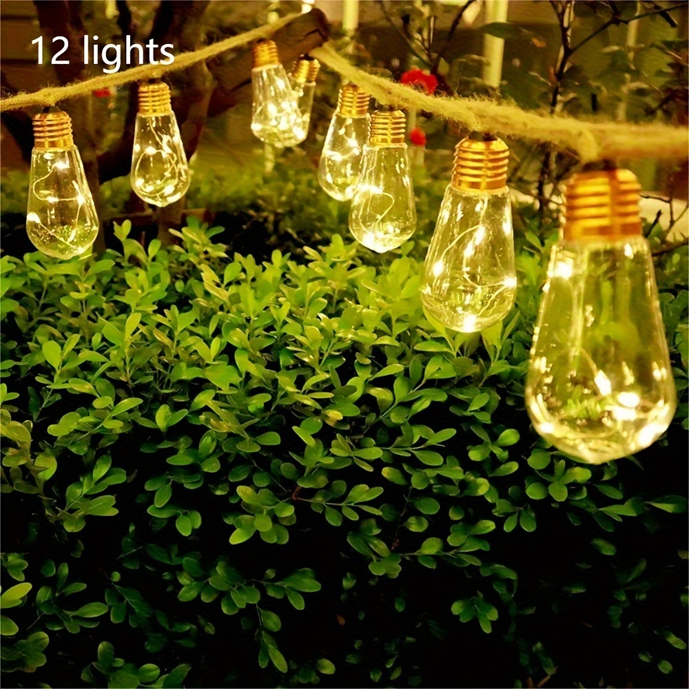 12/ 16 Bulbs, Solar String Lights Outdoor, Outdoor Solar String Lights, 8 Outdoor Solar String Lights For Garden, Balcony, Party (warm White)
12/ 16 Bulbs, Solar String Lights Outdoor, Outdoor Solar String Lights, 8 Outdoor Solar String Lights For Garden, Balcony, Party (warm White)
