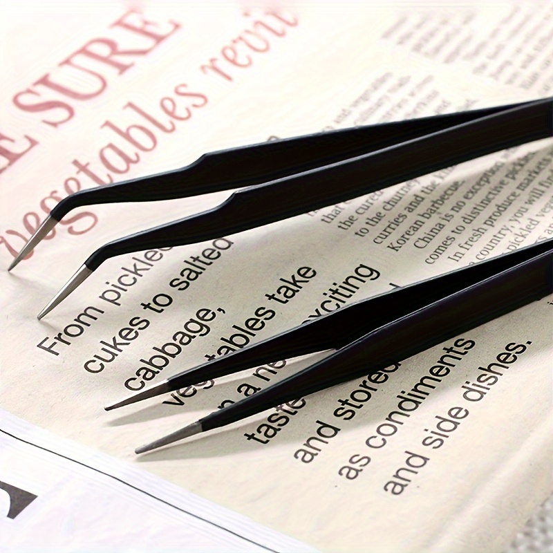1pc, Stainless Steel Tweezers For Cake Decorating, Precision Sugar Pearl Tweezers With Pointed & Curved Tips, Baking Tools For Fondant Pearls And Edible Accents
1pc, Stainless Steel Tweezers For Cake Decorating, Precision Sugar Pearl Tweezers With Pointed & Curved Tips, Baking Tools For Fondant Pearls And Edible Accents